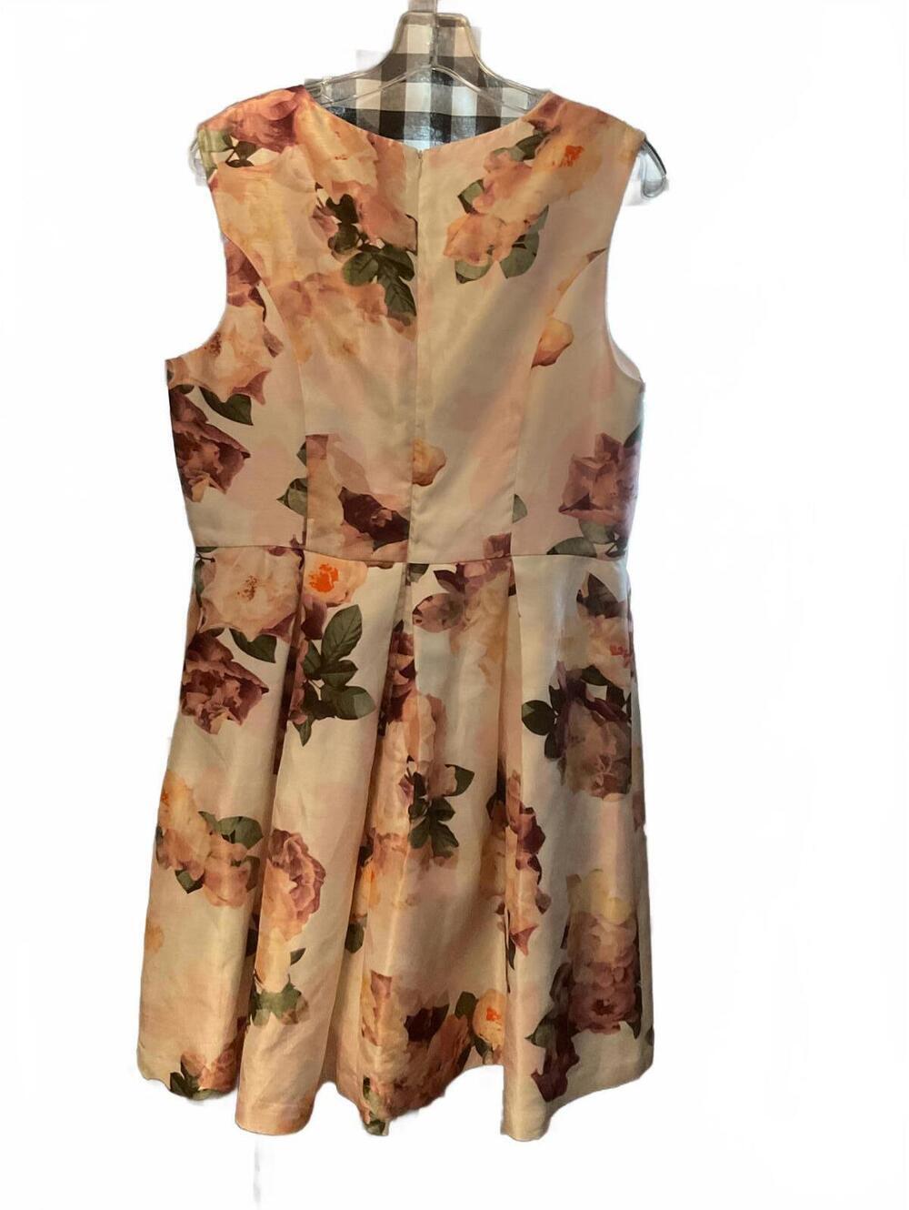 Liz Claiborne Floral Tea Special Occasion Dress Midi Size 14 Fit and Flare - Picture 6 of 10
